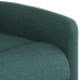 Sillón reclinable eléctrico tela verde oscuro