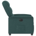 Sillón reclinable eléctrico tela verde oscuro