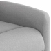 Sillón reclinable eléctrico de tela gris nube