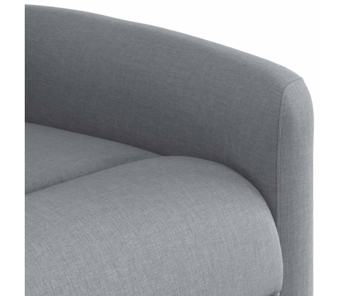 Sillón reclinable de masaje eléctrico tela gris claro