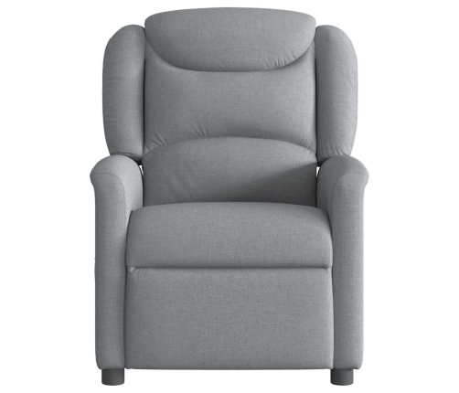 Sillón reclinable de masaje eléctrico tela gris claro