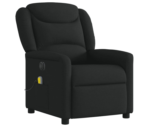 Sillón reclinable de masaje eléctrico tela negro