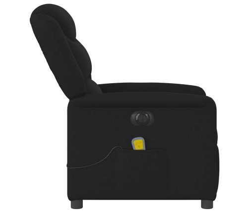 Sillón reclinable de masaje eléctrico tela negro