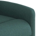 Sillón reclinable de masaje eléctrico tela verde oscuro