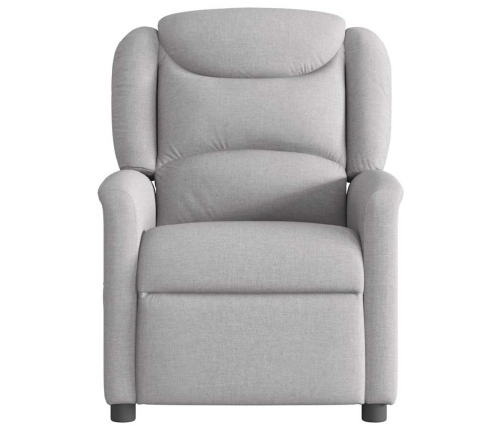 Sillón reclinable de masaje eléctrico tela gris nube