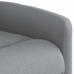 Sillón reclinable elevable de tela gris claro