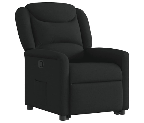 Sillón reclinable elevable tela negro