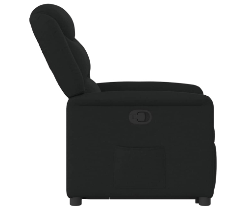 Sillón reclinable elevable tela negro