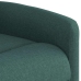 Sillón reclinable elevable tela verde oscuro