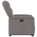 Sillón eléctrico reclinable elevable de tela gris taupe