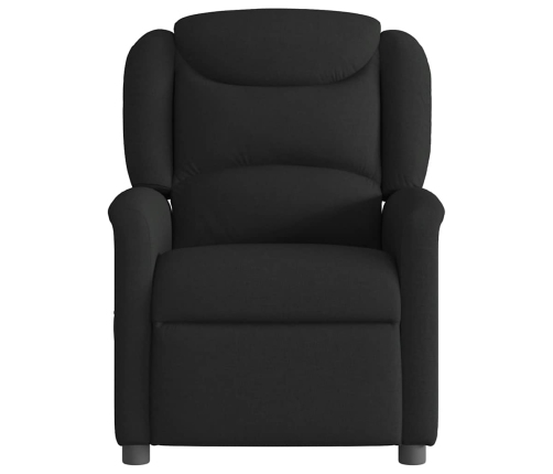 Sillón de masaje eléctrico reclinable elevable tela negro