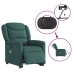 Sillón masaje eléctrico reclinable elevable tela verde oscuro