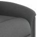 Sillón reclinable eléctrico de tela gris oscuro