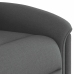 Sillón reclinable de masaje eléctrico tela gris oscuro