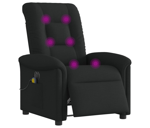 Sillón reclinable de masaje eléctrico tela negro