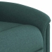 Sillón reclinable de masaje eléctrico tela verde oscuro