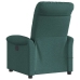 Sillón reclinable de masaje eléctrico tela verde oscuro