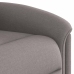 Sillón reclinable de masaje eléctrico tela gris taupe