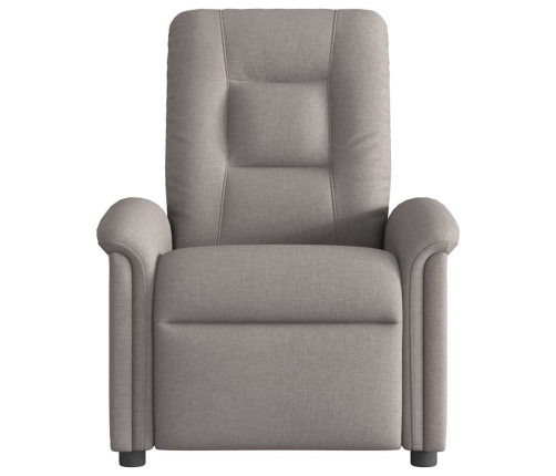 Sillón reclinable de masaje eléctrico tela gris taupe