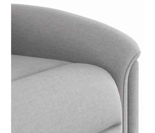 Sillón reclinable de masaje eléctrico tela gris nube