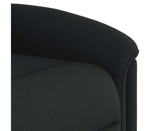 Sillón reclinable elevable tela negro