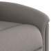 Sillón reclinable elevable tela gris taupe