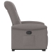 Sillón reclinable elevable tela gris taupe