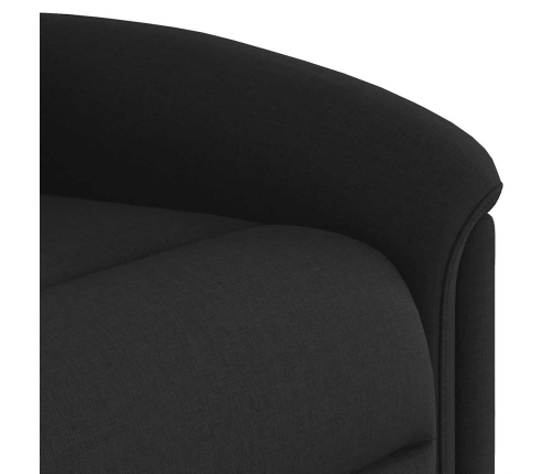 Sillón reclinable de masaje elevable tela negro