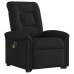 Sillón de masaje eléctrico reclinable elevable tela negro