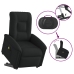 Sillón de masaje eléctrico reclinable elevable tela negro