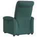 Sillón masaje eléctrico reclinable elevable tela verde oscuro