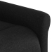 Sillón reclinable eléctrico de tela negro