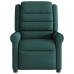 Sillón reclinable eléctrico tela verde oscuro