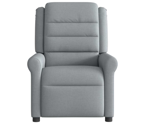 Sillón reclinable de masaje eléctrico tela gris claro