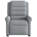 Sillón reclinable de masaje eléctrico tela gris claro