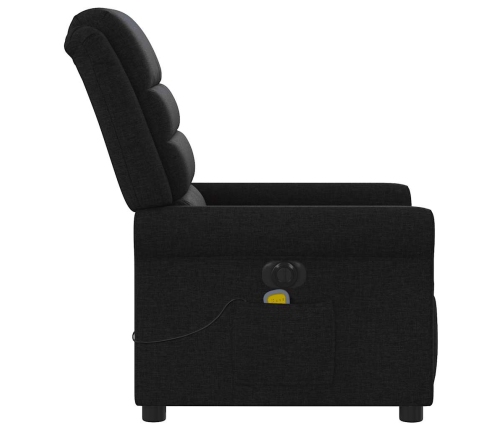 Sillón reclinable de masaje eléctrico tela negro