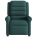 Sillón reclinable de masaje eléctrico tela verde oscuro