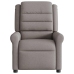 Sillón reclinable de masaje eléctrico tela gris taupe