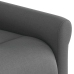 Sillón reclinable elevable de tela gris oscuro