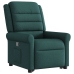 Sillón reclinable elevable tela verde oscuro