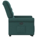 Sillón reclinable elevable tela verde oscuro