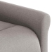 Sillón reclinable elevable tela gris taupe