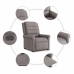 Sillón reclinable elevable tela gris taupe