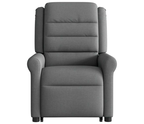 Sillón eléctrico reclinable elevable de tela gris oscuro