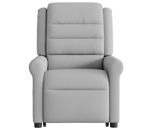 Sillón eléctrico reclinable elevable de tela gris nube