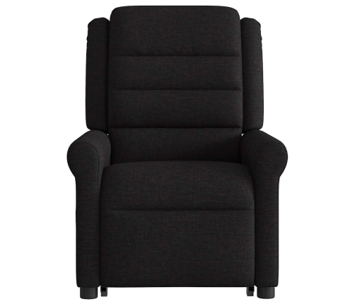 Sillón de masaje eléctrico reclinable elevable tela negro