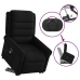 Sillón de masaje eléctrico reclinable elevable tela negro