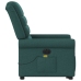 Sillón masaje eléctrico reclinable elevable tela verde oscuro