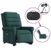 Sillón masaje eléctrico reclinable elevable tela verde oscuro