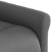 Sillón reclinable eléctrico de tela gris oscuro